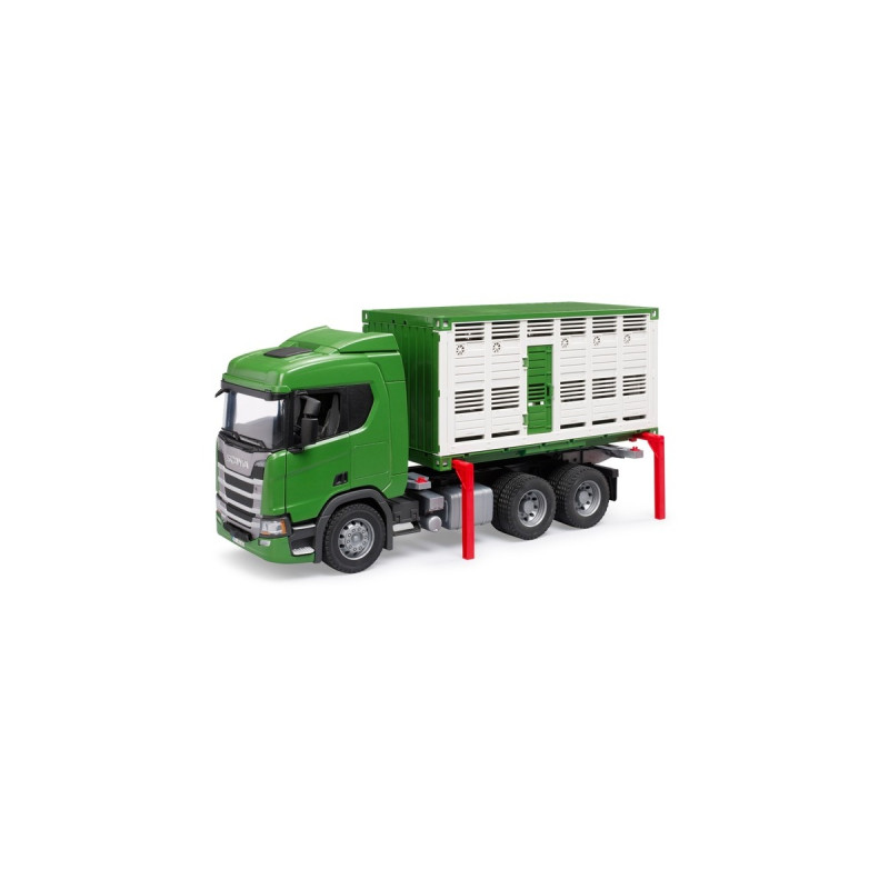 bruder Scania Super 560R Tiertransport-LKW, Modellfahrzeug(inkl. 1 Rind)