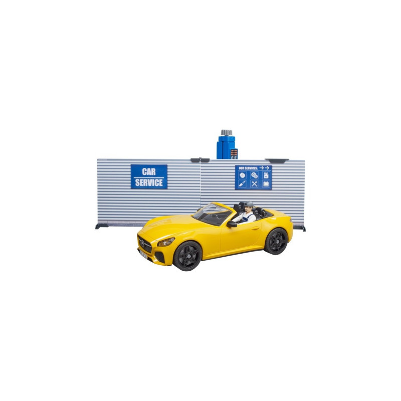 bruder bworld PKW-Werkstatt, Kulisse