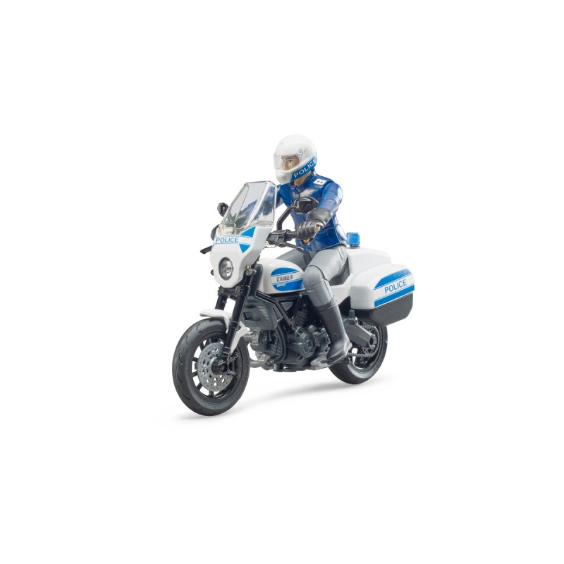 bruder bworld Scrambler Ducati Polizeimotorrad, Modellfahrzeug