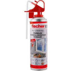 fischer 1K - Schnellmontageschaum PU 1 / 500 B2, Dichtmasse(beige, 500ml)