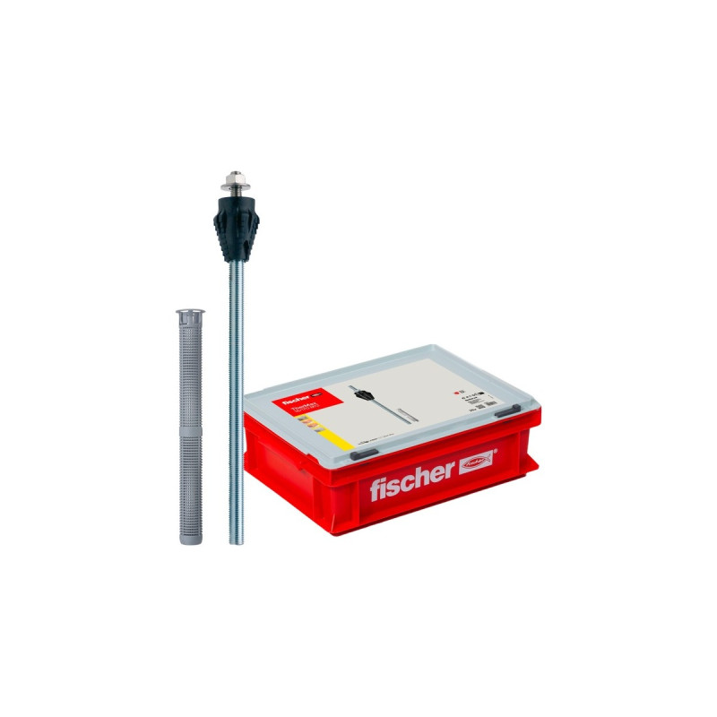 fischer Abstandsmontagesystem Thermax 16/170 M12 HWK, Dübel(schwarz/grau, 25 Stück, Koffer)