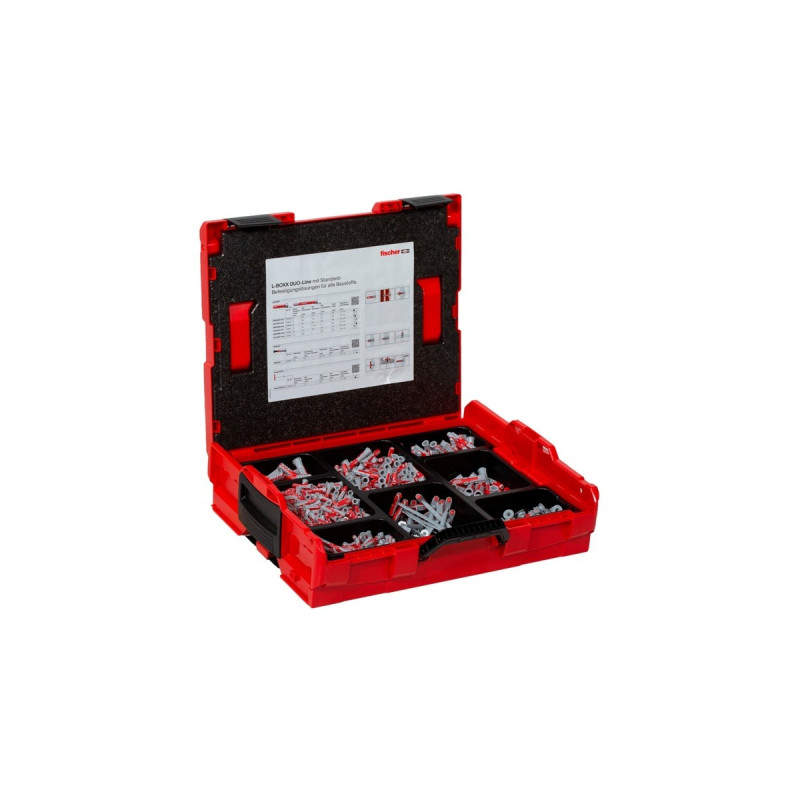 fischer Aktion L-BOXX 102 DuoLine, Dübel(hellgrau/rot, 833-teilig)