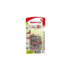 fischer Dübel DUOPOWER 5x25 S PH K(hellgrau/rot, 18 Stück, mit Panheadschraube)