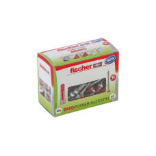 fischer Dübel DUOPOWER 5x25 S PH LD(hellgrau/rot, 50 Stück, mit Schraube)