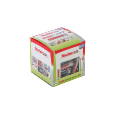 fischer Dübel DUOPOWER 8x40 S PH LD(hellgrau/rot, 50 Stück, mit Schraube)
