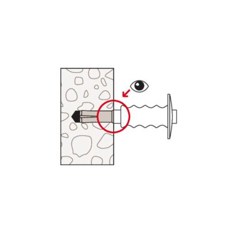 fischer Einschlaganker EA II M6 R, Dübel(edelstahl, 100 Stück, rostfrei)