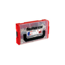 fischer FixTainer DuoPower + EasyHook + Schraube TX, Dübel(weiß, 228-teilig, mit EasyHook Haken)