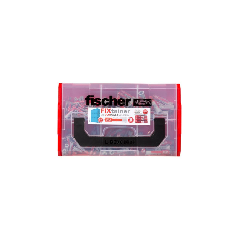 fischer FixTainer - DUOPOWER, Dübel(hellgrau/rot, 210-teilig)