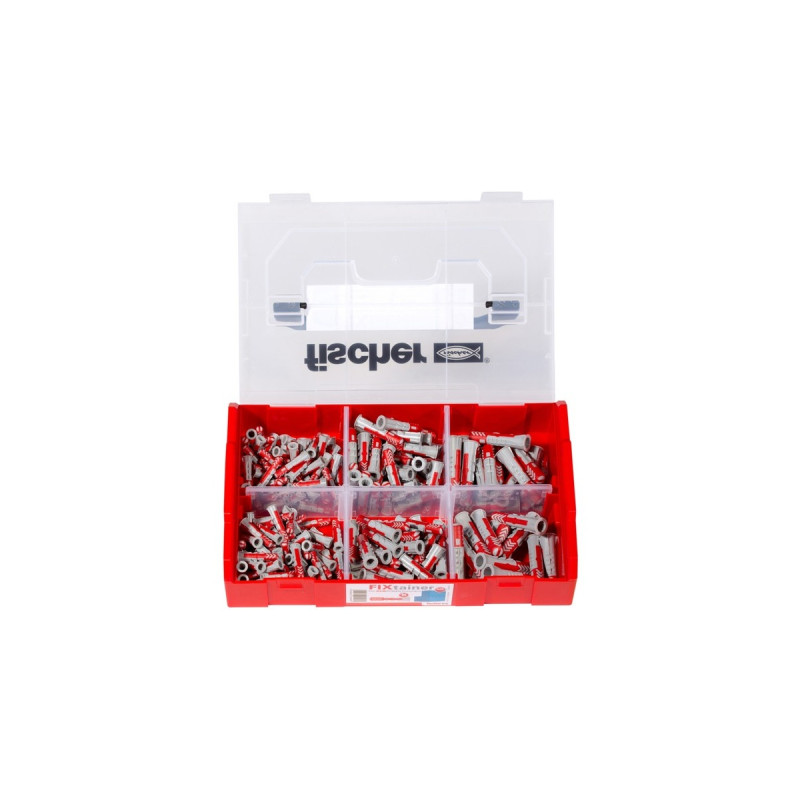 fischer FixTainer - DUOPOWER, Dübel(hellgrau/rot, 210-teilig)