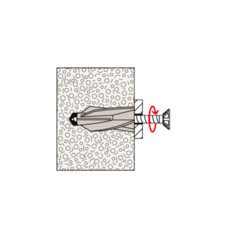 fischer Gasbetondübel GB 14(hellgrau, 10 Stück)