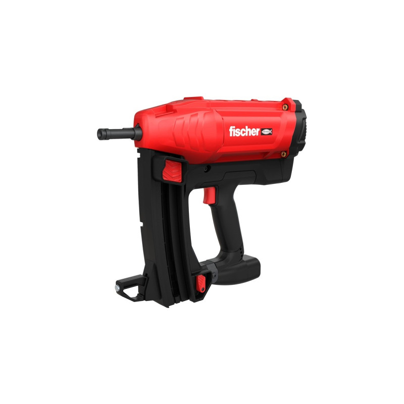 fischer Gasbetriebenes Setzgerät FGC 100, für Beton und Stahl, Nagler(rot/schwarz, 2x Li-Ionen Akku 2,5Ah, in XL-BOXX)