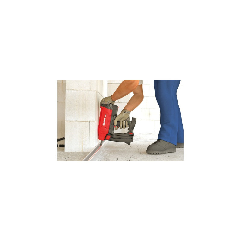 fischer Gasbetriebenes Setzgerät FGC 100, für Beton und Stahl, Nagler(rot/schwarz, 2x Li-Ionen Akku 2,5Ah, in XL-BOXX)