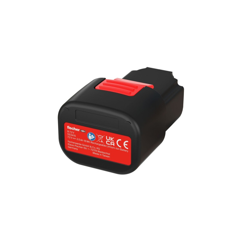 fischer Gasbetriebenes Setzgerät FGC 100, für Beton und Stahl, Nagler(rot/schwarz, 2x Li-Ionen Akku 2,5Ah, in XL-BOXX)