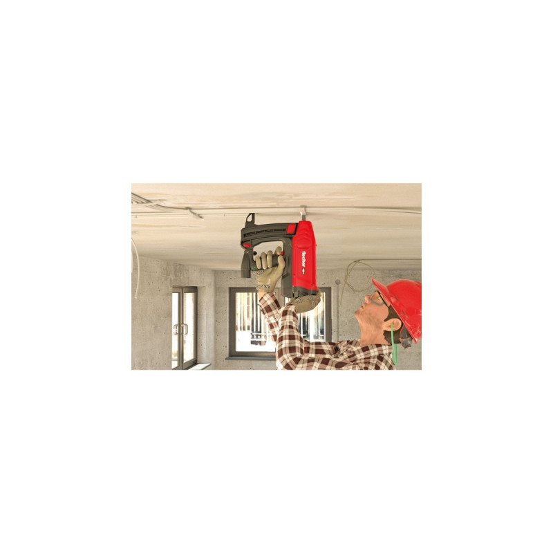 fischer Gasbetriebenes Setzgerät FGC 100, für Beton und Stahl, Nagler(rot/schwarz, 2x Li-Ionen Akku 2,5Ah, in XL-BOXX)