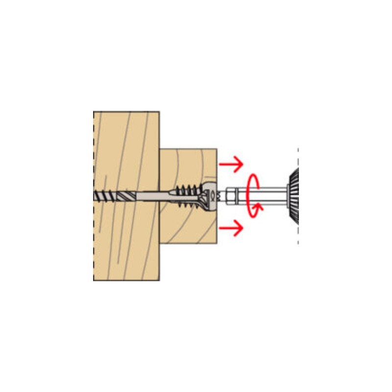 fischer Justierschraube FAFS 5,0 x 80 TX25(100 Stück)
