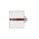 fischer Langschaftdübel DuoXpand 10x100 FUS(hellgrau/rot, 50 Stück)