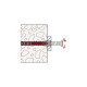 fischer Langschaftdübel DuoXpand 10x200 T(hellgrau/rot, 50 Stück)