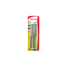 fischer Langschaftdübel SXRL 10x80 FUS K(hellgrau, 4 Stück, mit Schraube)