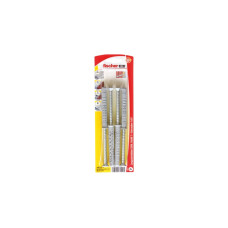 fischer Langschaftdübel SXRL 10x80 T K(hellgrau, 4 Stück, mit Schraube)