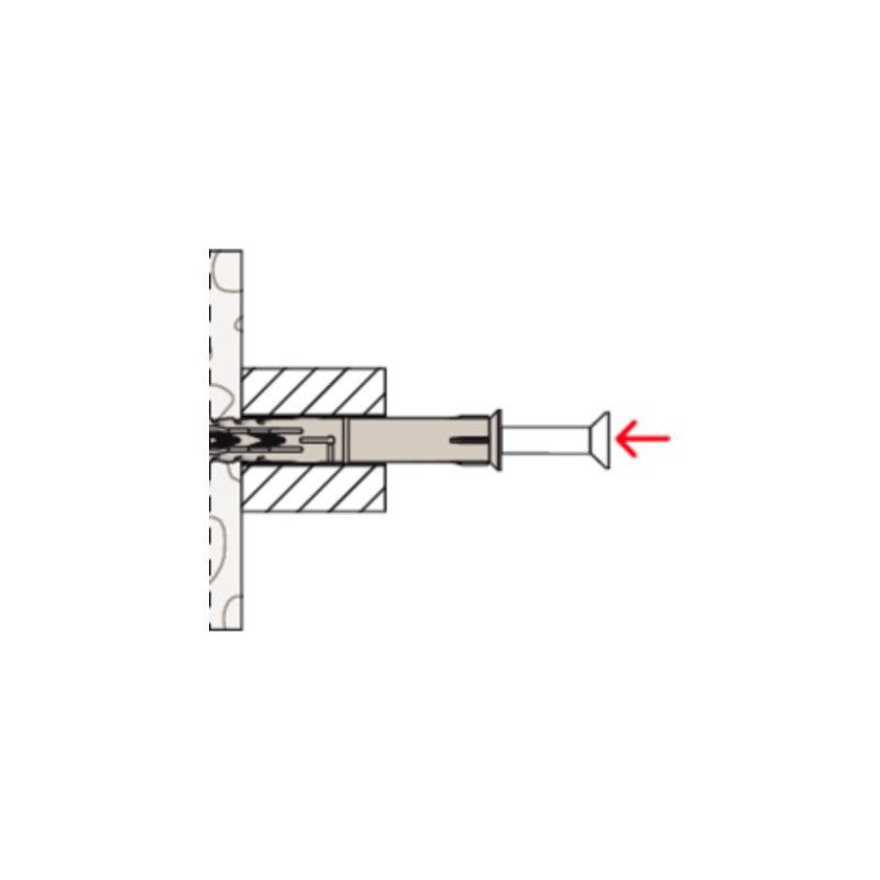fischer Langschaftdübel SXR 6x60(hellgrau, 100 Stück)