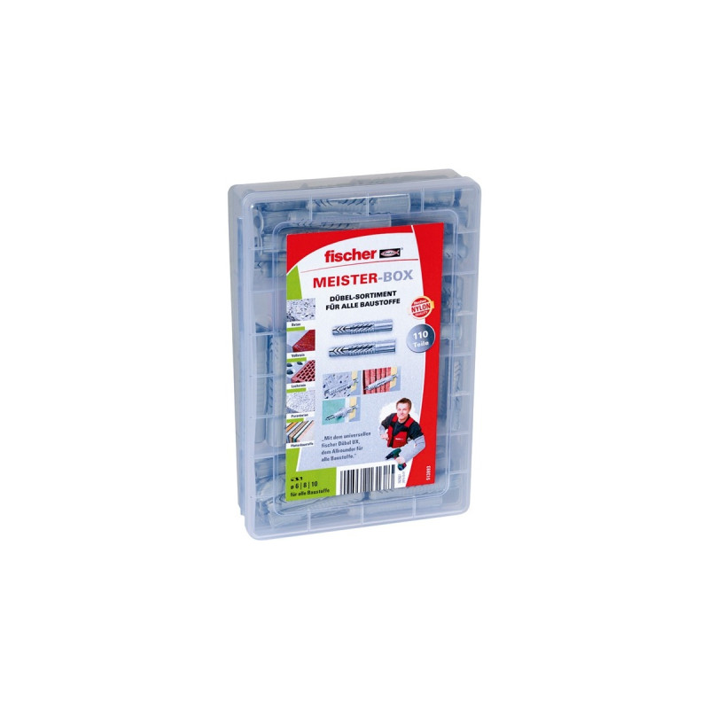 fischer Meister-Box UX / UX-R, Dübel(hellgrau, 110-teilig)