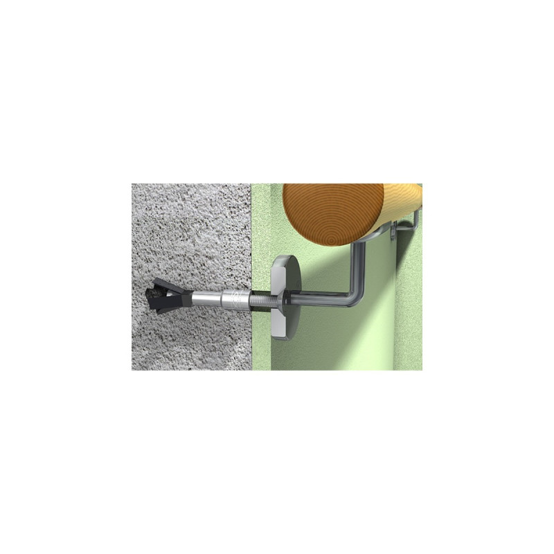 fischer Porenbetonanker FPX-I M8 K, Dübel(silber/schwarz, 2 Stück)