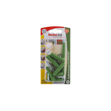 fischer Regalbefestigung RB GREEN 8x40 K, Dübel(grün, 10 Stück, mit Schraube)