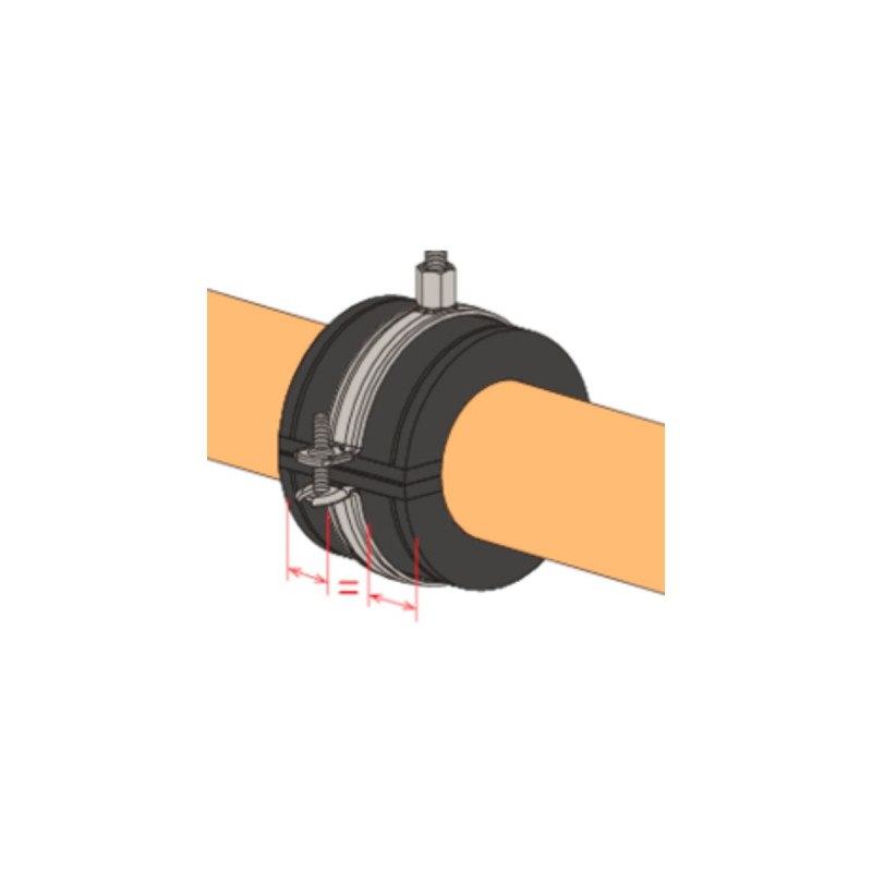 fischer Rohrschellen-Set FGRS 20-24, mit Dübel(10 Stück)