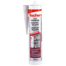 fischer Sanitärsilicon DSSA SG 310ml silbergrau, Dichtmasse(grau)