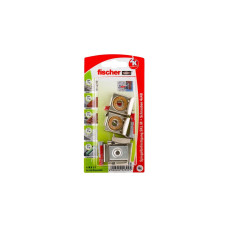 fischer Spiegelbefestigung SKL M K, Dübel(hellgrau/rot, 4 Stück)