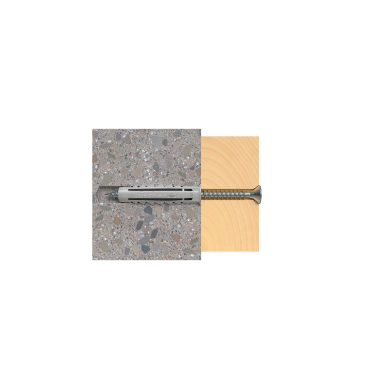 fischer Spreizdübel SX 8x40 BigPack(hellgrau, 120 Stück)