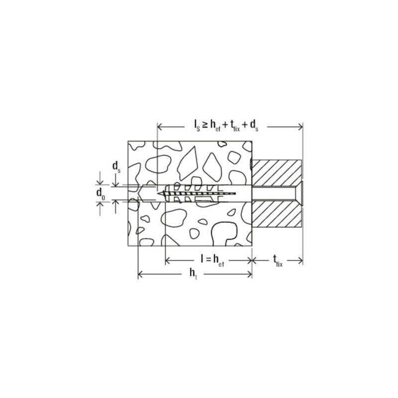 fischer Spreizdübel S 6 DP Doppelpack(hellgrau, 200 Stück)