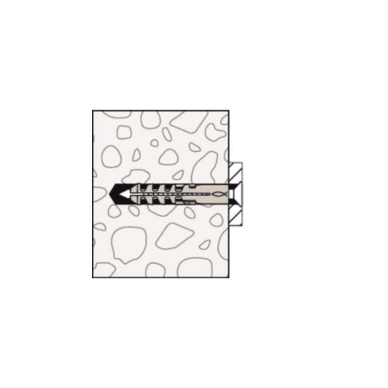 fischer Spreizdübel S 6 DP Doppelpack(hellgrau, 200 Stück)