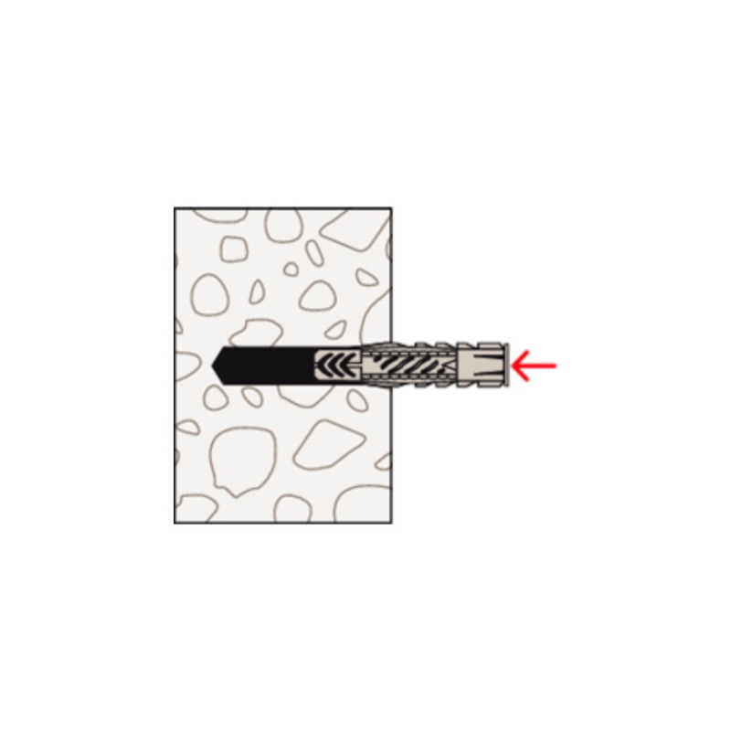 fischer Universaldübel UX 12x70(hellgrau, 25 Stück)