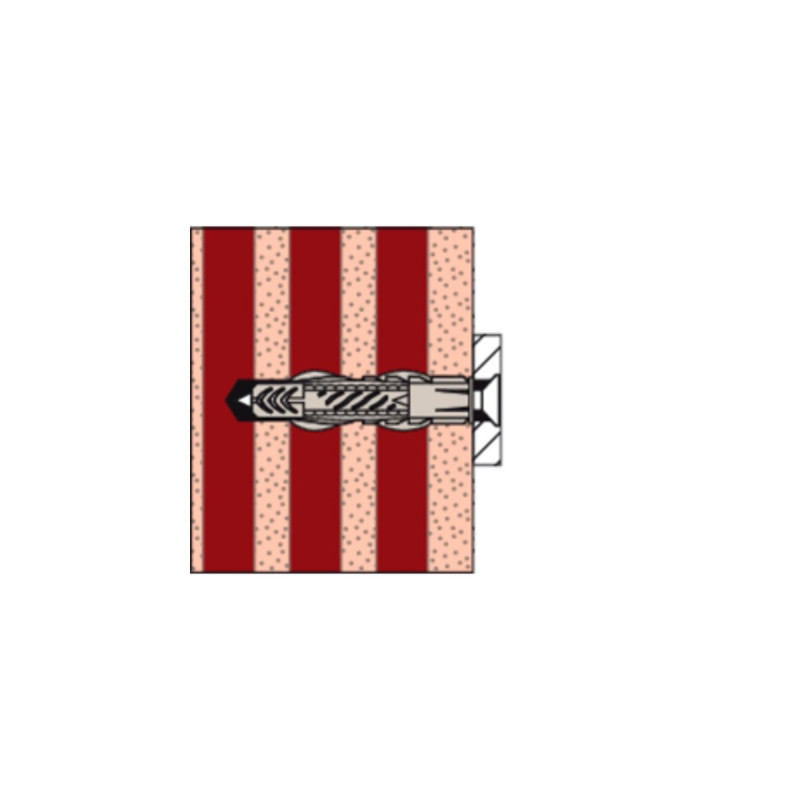 fischer Universaldübel UX 6x50 R(hellgrau, 100 Stück)