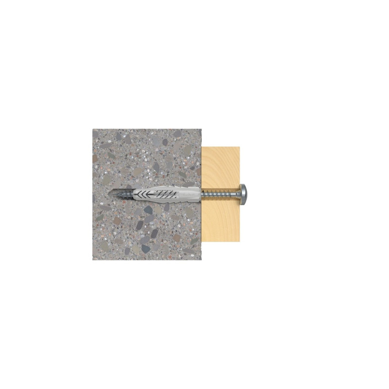 fischer Universaldübel UX 8x40 R(hellgrau, 100 Stück)