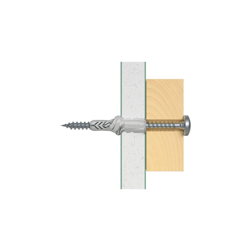 fischer Universaldübel UX 8x40 R(hellgrau, 100 Stück)