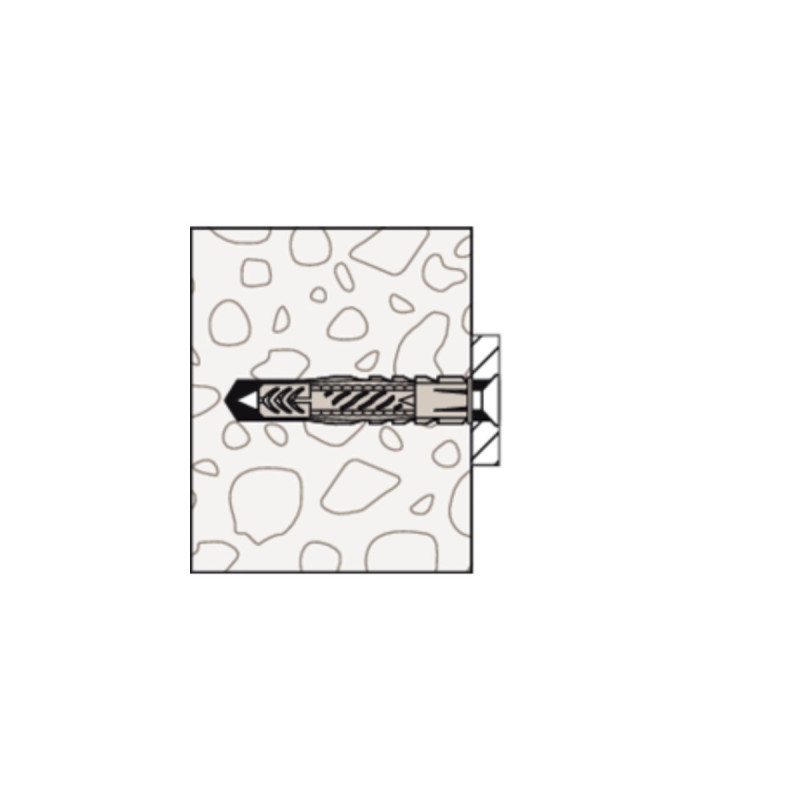 fischer Universaldübel UX 8x50(hellgrau, 100 Stück)