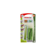 fischer Universaldübel UX GREEN 10x60 R WH K(grün, 2 Stück, mit Winkelhaken)