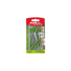 fischer Universaldübel UX GREEN 6x50 R S K(grün, 10 Stück, mit Schraube)