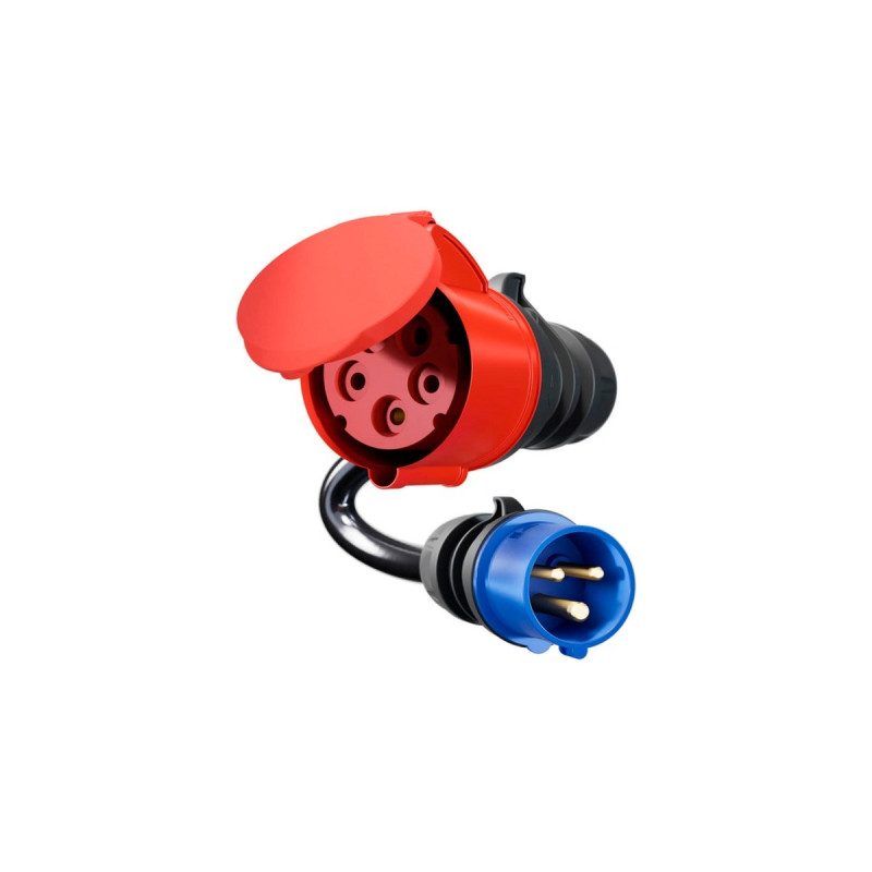 CEE blau 16A(schwarz, 30cm)