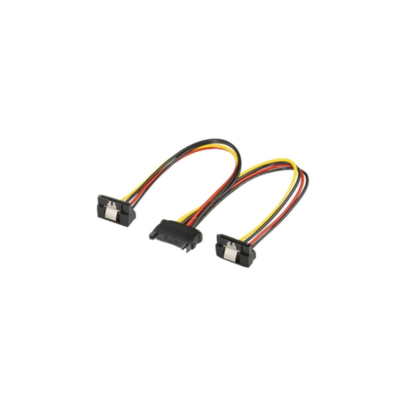 goobay 15-Pin-SATA Y-Stromkabel 20cm, Y-Kabel