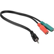 goobay Adapter Klinke Stereo 4-polig auf 2x Buchse(30cm)