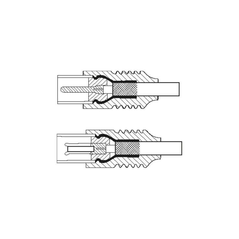 Koax-Stecker(weiß, 5 Meter)