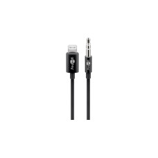 goobay Apple Lightning Audioanschlusskabel (3,5mm)(schwarz, 1 Meter)