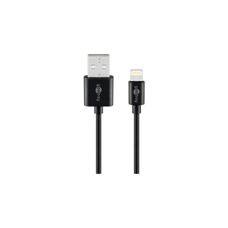 goobay Apple Lightning Ladeset 1A, Ladegerät(schwarz)