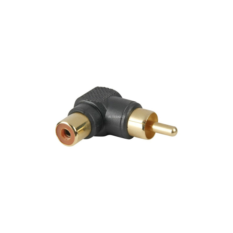 goobay Cinch-Winkeladapter(schwarz, Bulk)