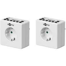 goobay Digitale Zeitschaltuhr 2er-Set(weiß)