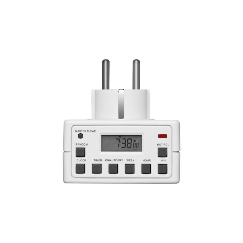 goobay Digitale Zeitschaltuhr 2er-Set(weiß)