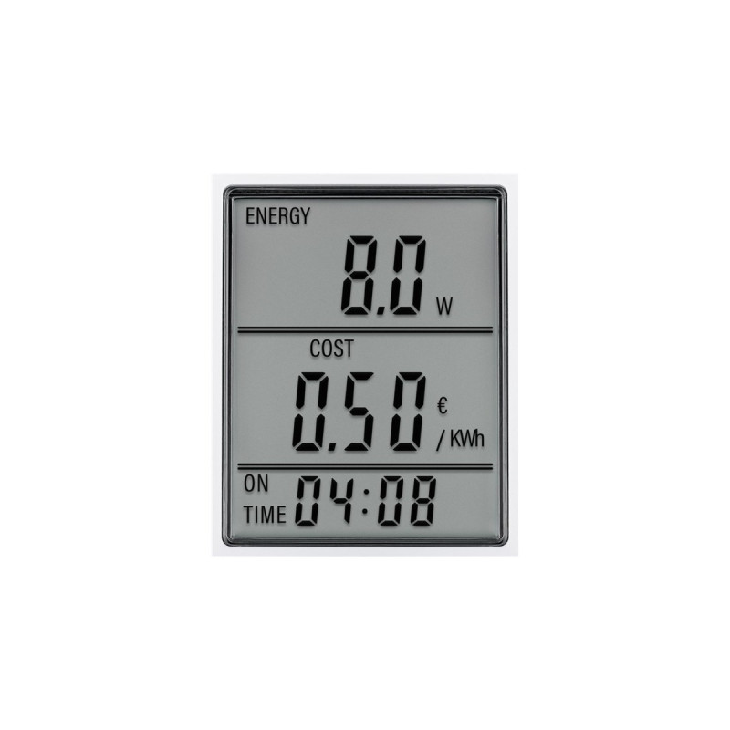 goobay Digitales Energiekostenmessgerät Pro(weiß, bis 3.680 Watt)